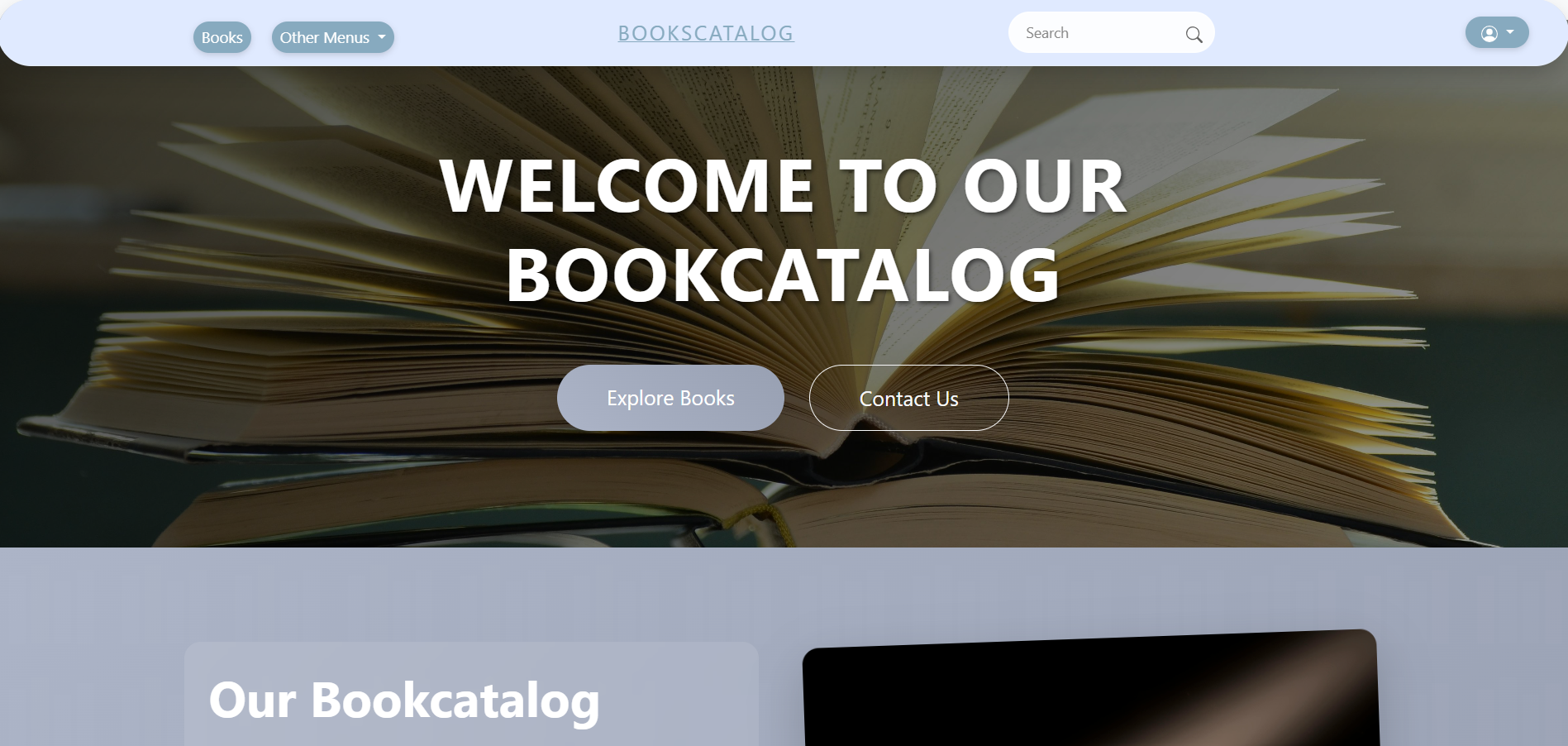 BookCatalog Homepage