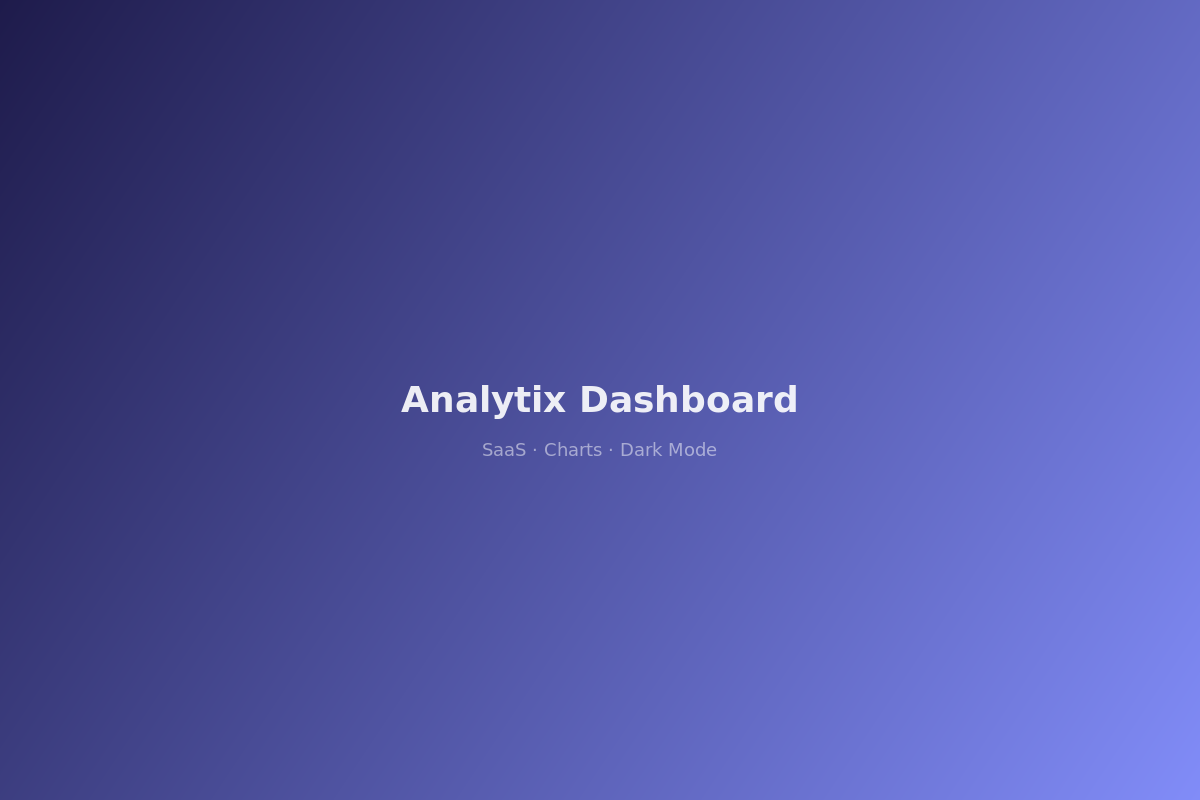 Analytics Dashboard — Modern SaaS interface design