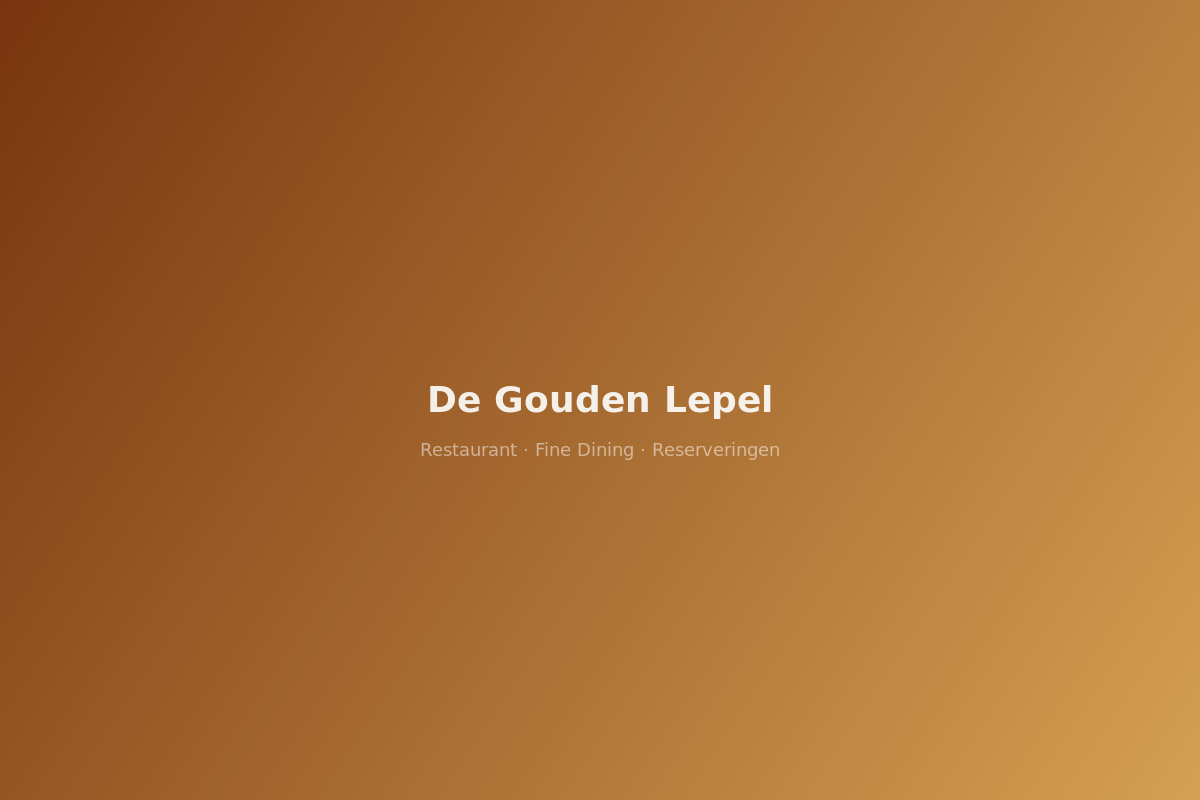 Restaurant Platform — Online reserveren en menubeheer