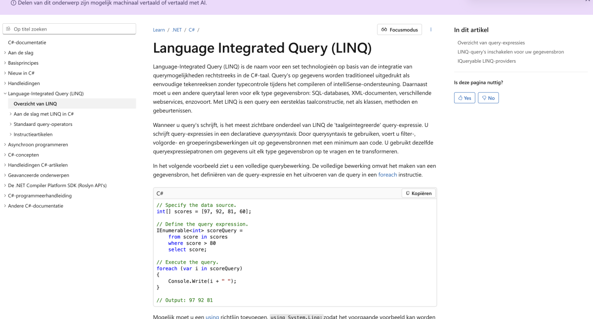 LINQ Mastery - Wat ik Deze Week Geleerd Heb